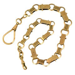 Victorian 14K Gold  Fob  Watch Chain