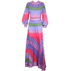 Artemis Flower Petal Print Maxi Dress