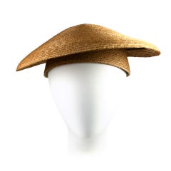 Vintage Sonia Rykiel Straw Coolie Hat