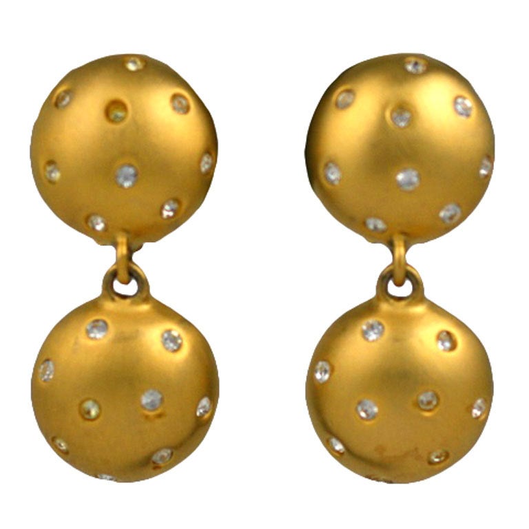Givenchy Pave Ball Earrings