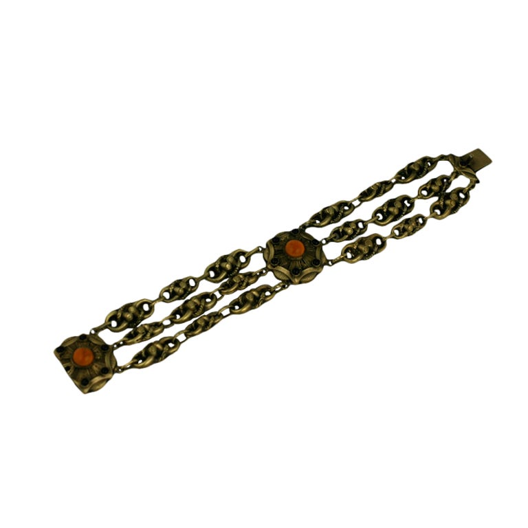 French  Revivalist Link Bracelet For Sale