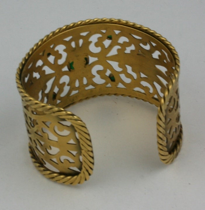 Yves Saint Laurent Byzantine Jeweled Cuff In Good Condition For Sale In New York, NY