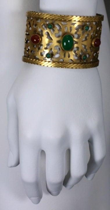 Women's Yves Saint Laurent Byzantine Jeweled Cuff For Sale