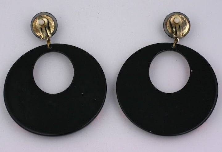 resin hoops earrings