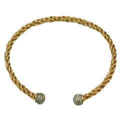 Gold Collar with Pave Hilts