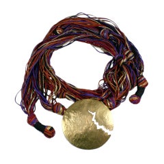 Mary McFadden Soutache and Hand Hammered Belt 3