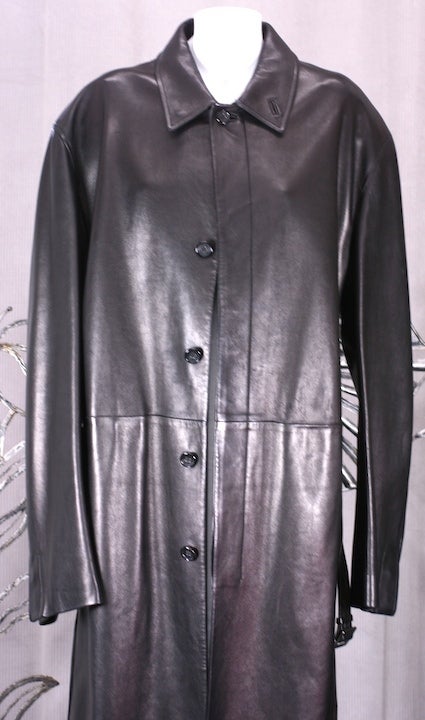 Luxurious Jil Sander Mens Leather Trench 1
