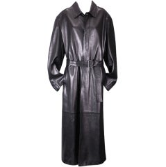 Luxuriöser Jil Sander Herren-Trench aus Leder für Herren