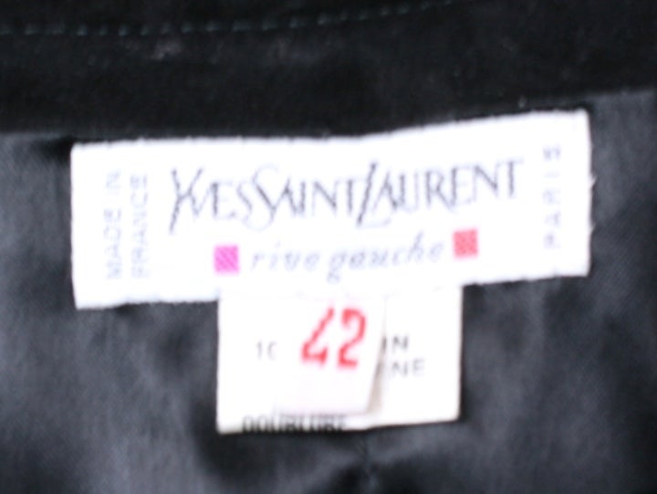 Women's Yves Saint Laurent Black Suede and Calf Jacket