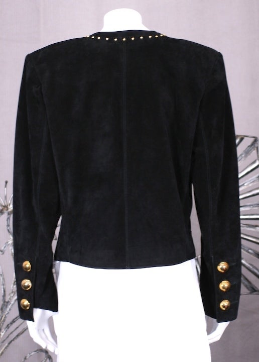 studded suede jacket