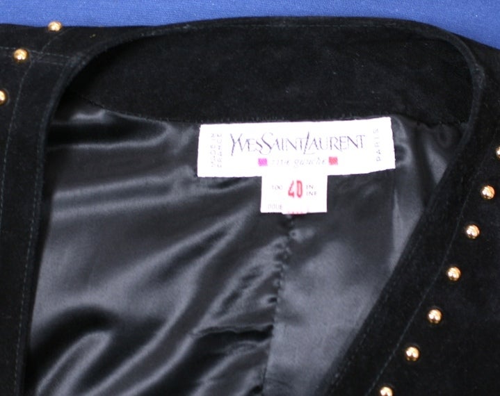 gold suede jacket
