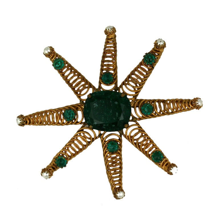 Rare Countess Cis Coiled Star Brooch For Sale