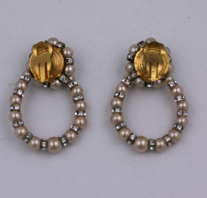 Women's Rousselet Faux Pearl and Diamonte Earrings