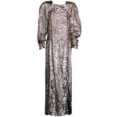 Hanae Mori Crushed Velvet Gown 6