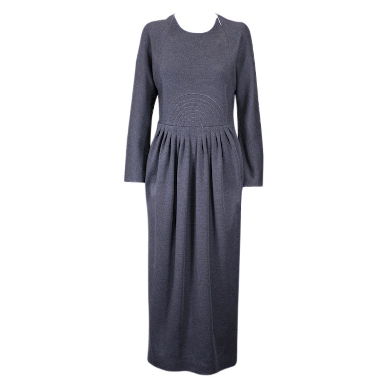 Geoffrey Beene Wool Jersey Gown