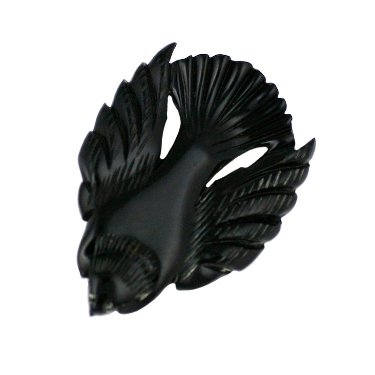 Bakelite Blackbird Brooch