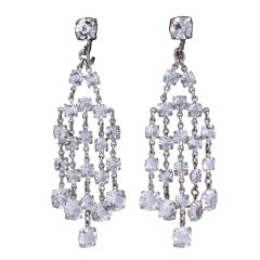 Art Deco Crystal Earrings 12