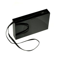 YSL Black Resin Clutch