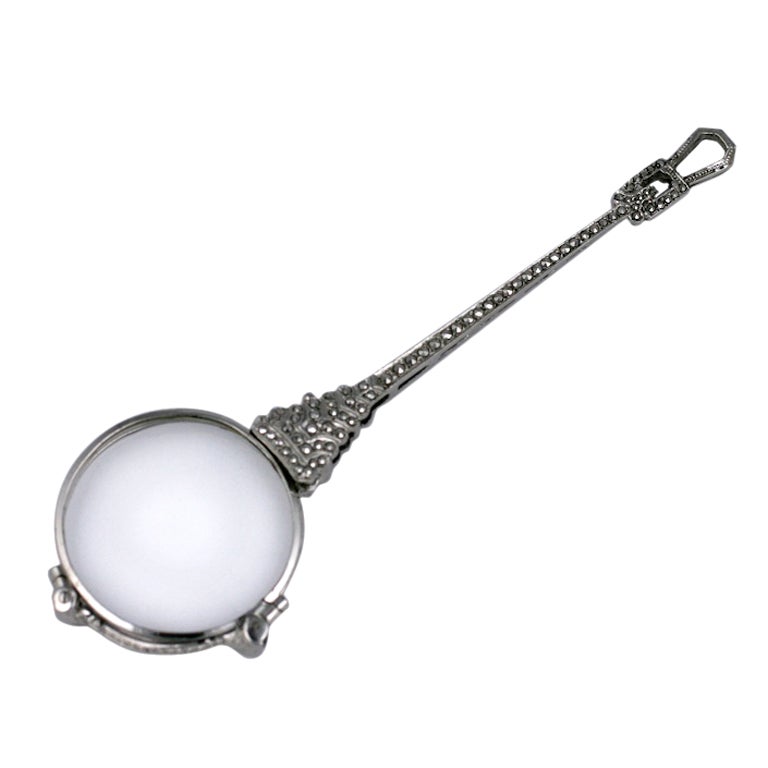 Lorgnette Marcasite Art Déco en vente