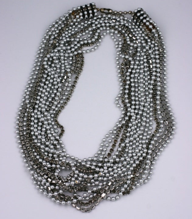 Long and versatile wrap necklace of multiple 50