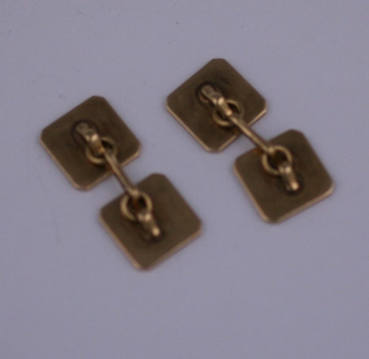 Tiffany Art Deco Cufflinks In Excellent Condition For Sale In New York, NY