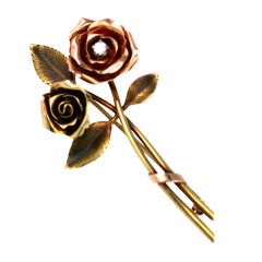 Tiffany 2 Tone Gold and Diamond Rose