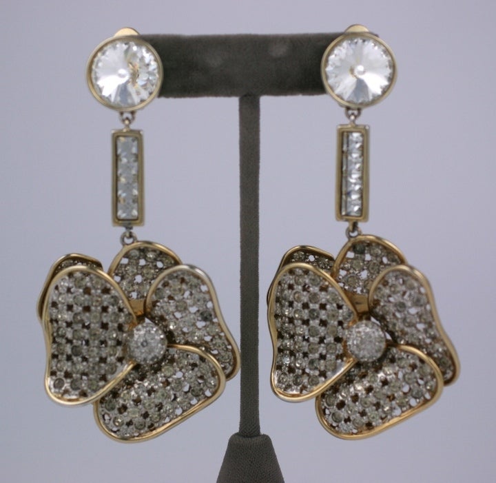 Massive Valentino Flower Earrings