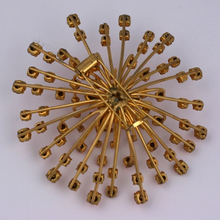 Massive French Starburst Clip Brooch For Sale 1