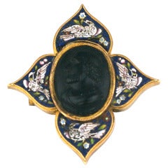Victorian Micromosaic Cameo Brooch 2