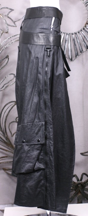 Black Christian Dior Haute Couture Matrix Collection Skirt Automne Hiver 1999-2000 For Sale