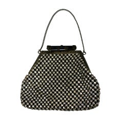 Vintage Paste Set Evening Bag, France 1930s