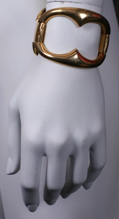 Massive Double Link Cuff In Excellent Condition For Sale In New York, NY
