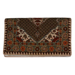 Rug Patterned Needlepoint Clutch
