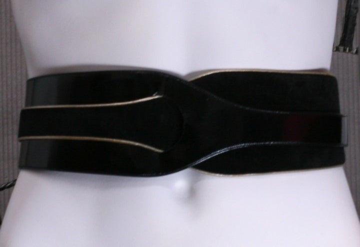 Black Ungaro Suede and Calf Knotted Belt For Sale