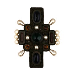 Chanel Byzantine Cross Brooch-Pendant 11