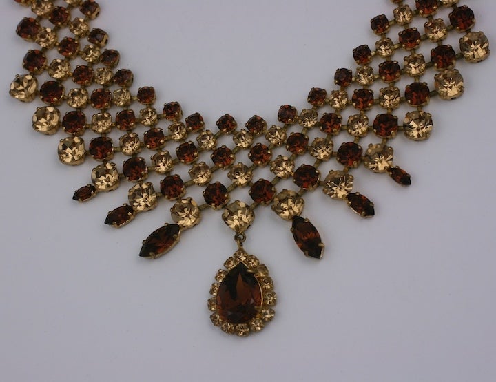 Collana con collare di topazio Roger Jean-Pierre In condizioni discrete in vendita a New York, NY