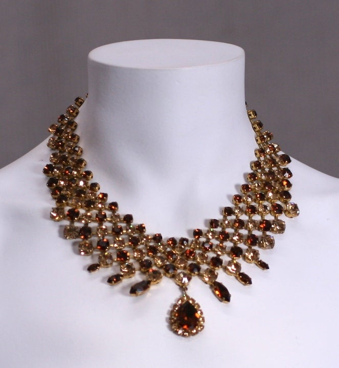 Women's Roger Jean -Pierre Topaz Collar Necklace For Sale
