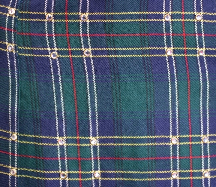 Kilt vintage orné de cristaux Swarovski Pour femmes en vente