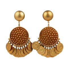 Leather Studded Gypsy Dangle Earrings 7