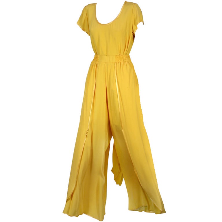 Yves Saint Laurent Wrap Pant Ensemble at 1stDibs