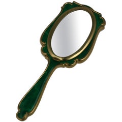 Faux Malachite Mirror Compact