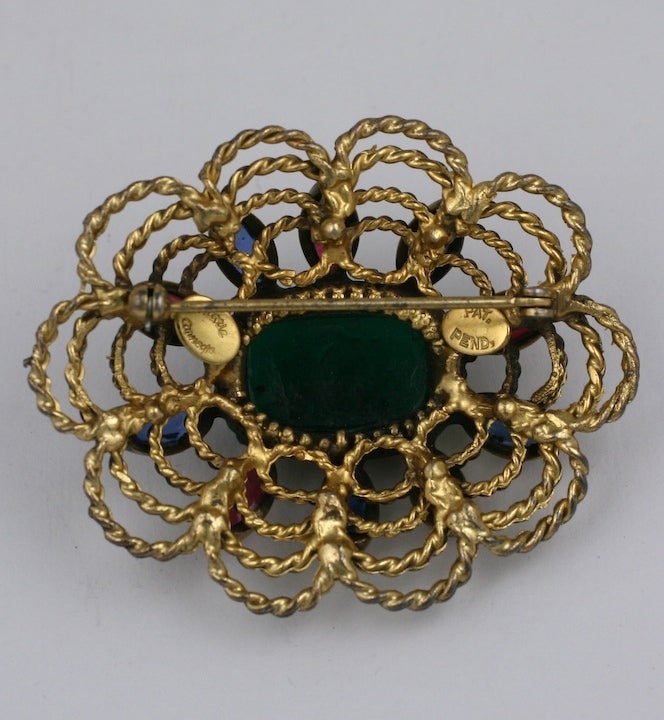 Maison Gripoix for Hattie Carnegie Oval Brooch For Sale at 1stDibs ...