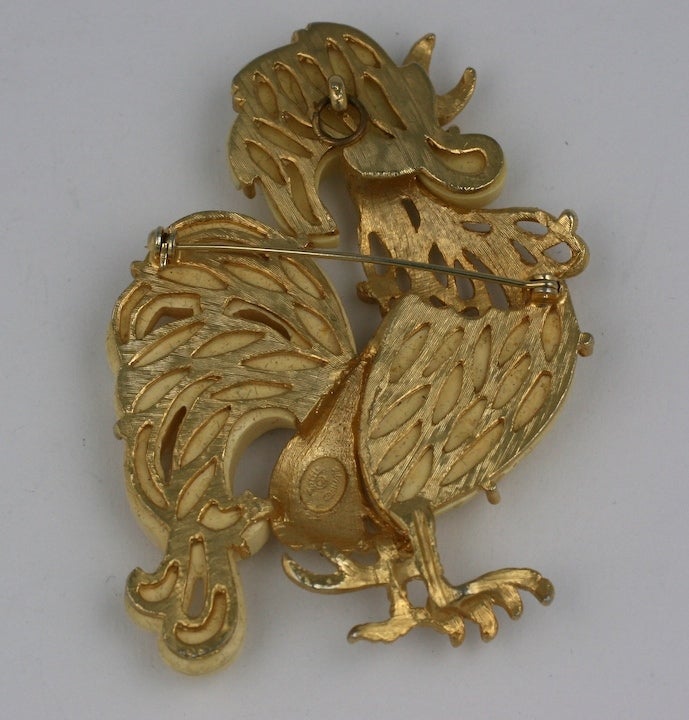 Women's Hattie Carnegie Rooster Brooch