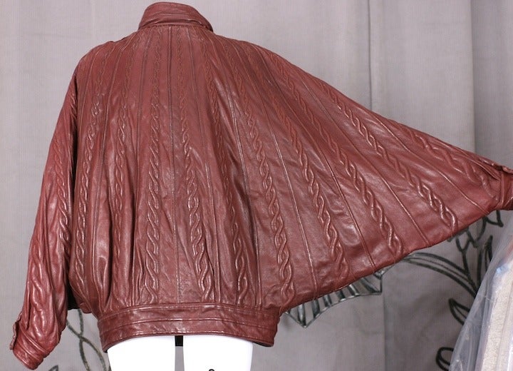 Christian Dior A/W 83 Haute Couture Lederjacke 2