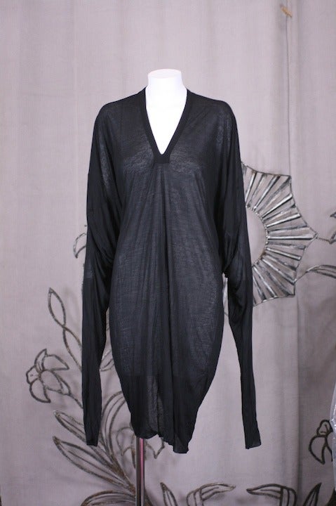 Gareth Pugh Back Draped Jersey In Excellent Condition For Sale In New York, NY