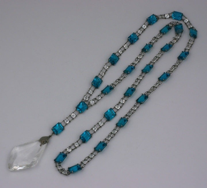 Women's French Art Deco Crystal Sautoir For Sale