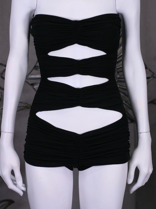 Norma Kamali Iconic Draped Swim Suit In Excellent Condition In New York, NY