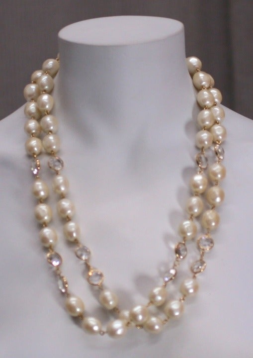 givenchy faux pearl necklace