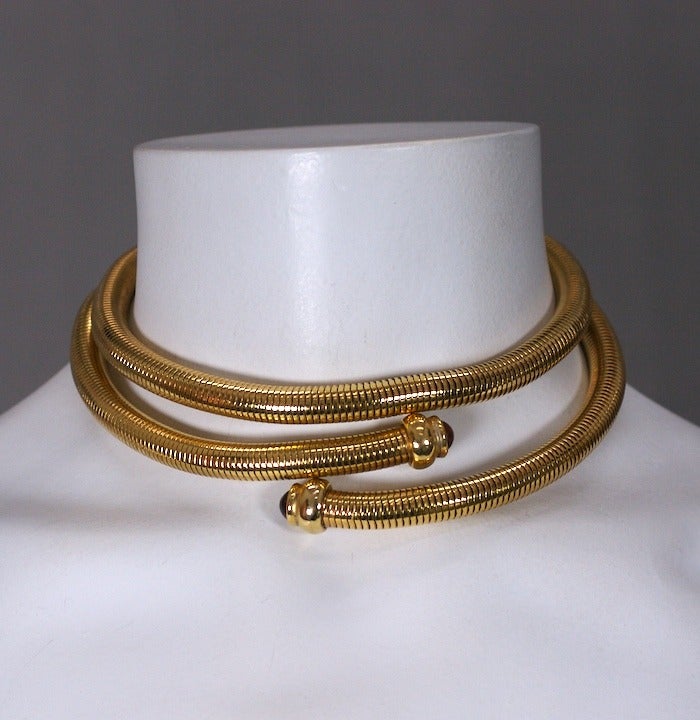 Coiled Snake Chain Necklace at 1stDibs