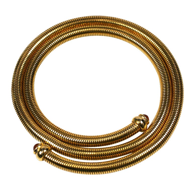 Coiled Snake Chain Necklace at 1stdibs